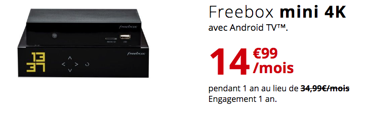 Profitez de la vitesse exceptionnelle de la Freebox Mini 4k à moins de 15 euros