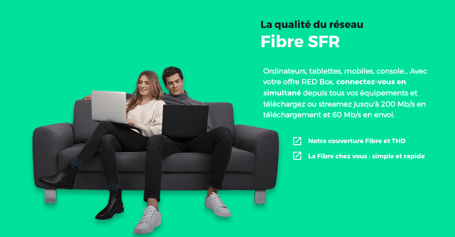 Bénéficiez du réseau SFR pour surfer à toute vitesse avec la fibre !