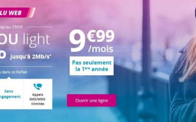 Bouygues relance le forfait B&You Light 30Go à 9.99€/mois jusqu’au 29 janvier