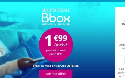 Promo : la Bbox ADSL est à seulement 1.99€/mois pendant 1 an
