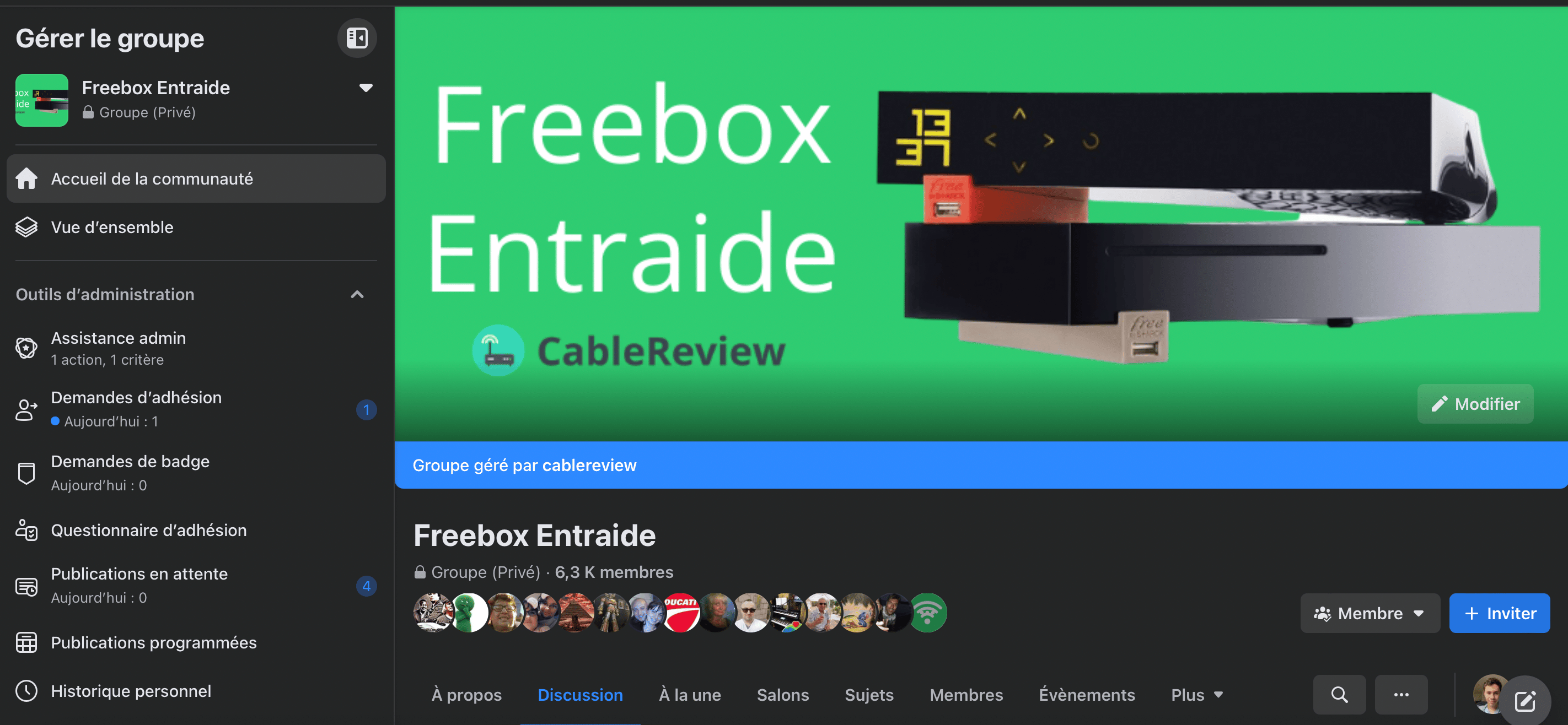 groupe facebook freebox entraide