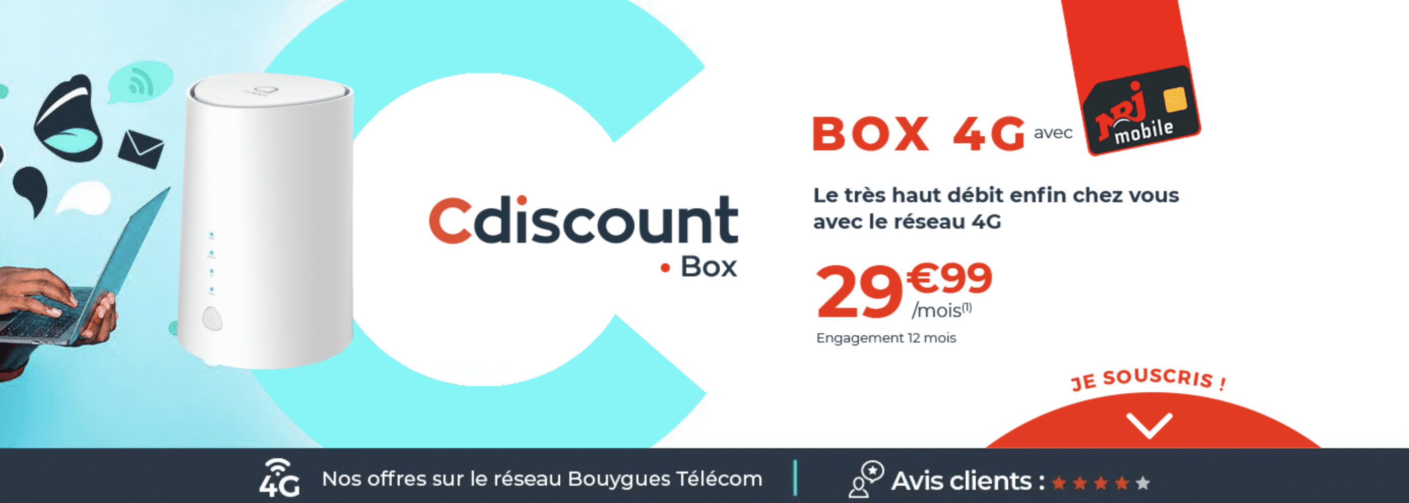 offre box 4G cdiscount mobile