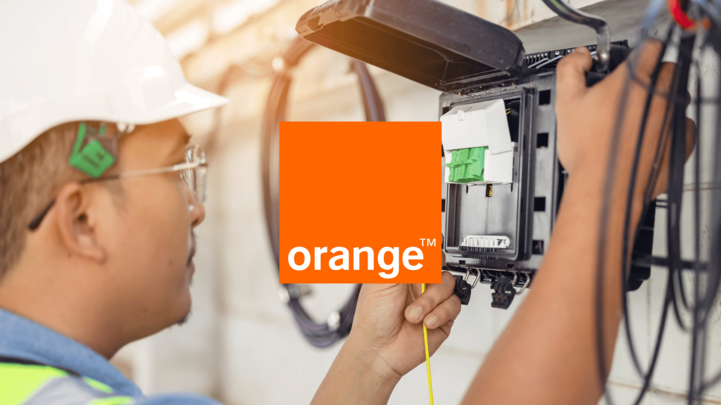 Installation fibre Orange