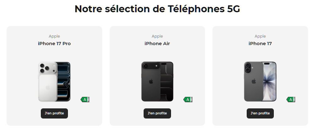 Téléphones 5G Free Flex