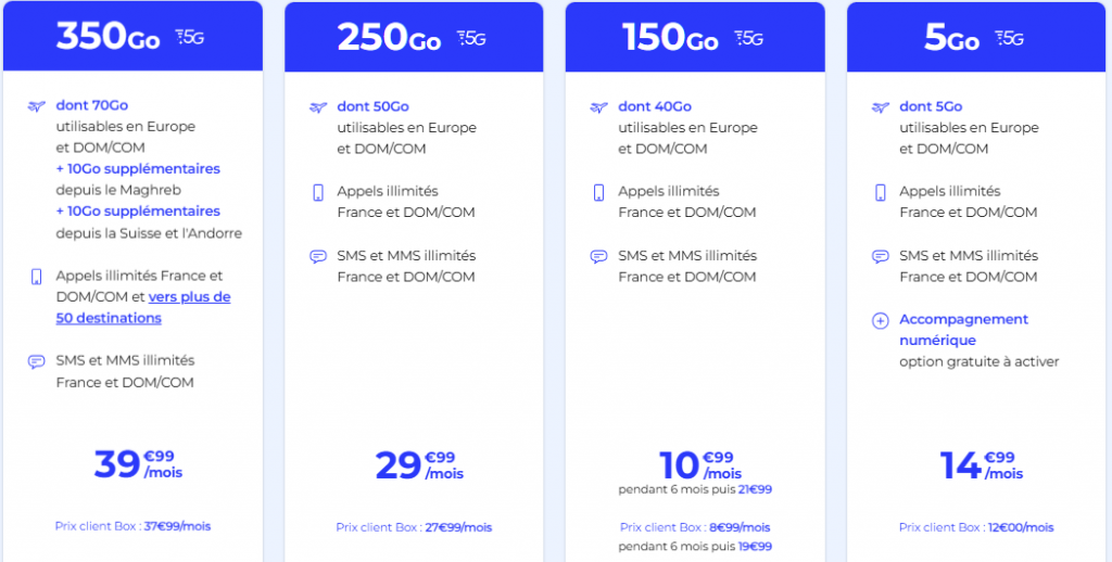 Forfaits mobile avec téléphone inclus La Poste Mobile