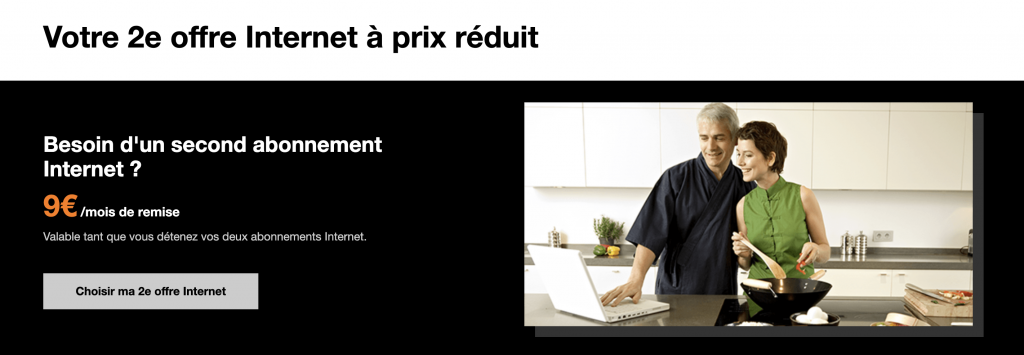 abonnement internet pour 2 maison orange