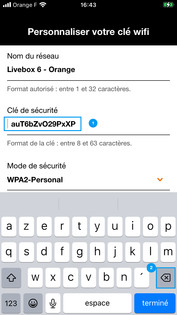 Changer clé WiFi Orange 