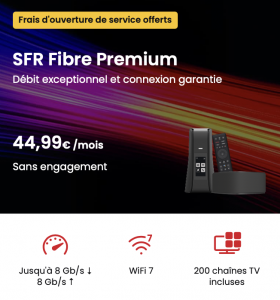 SFR Fibre Premium avec la box 10+