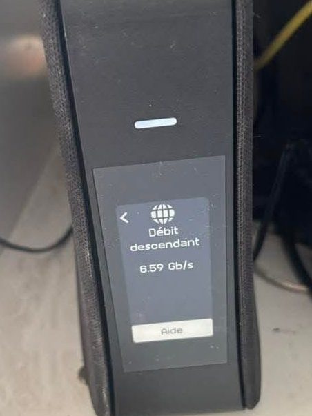 test de débit SFR Box 10+