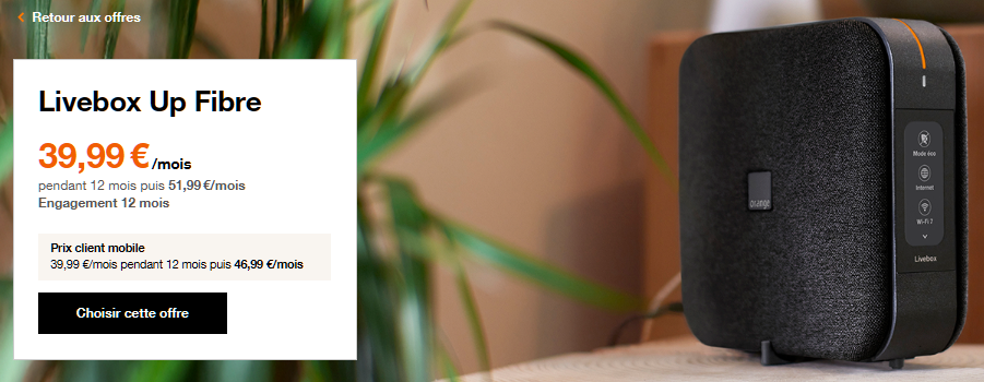 Livebox Up Fibre