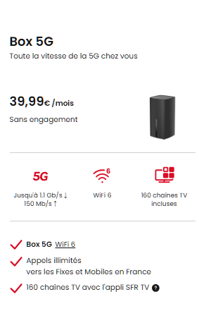 Box 5G SFR