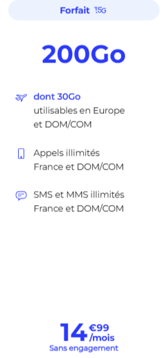 Forfait 200 Go La Poste
