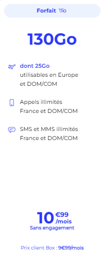 Forfait 130 Go La Poste Mobile