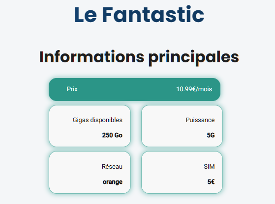 Forfait pas cher YouPrice