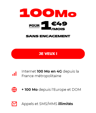 Forfait sans internet NRJ Mobile