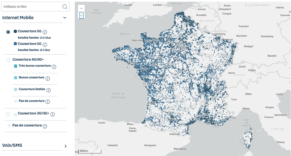 couverture 5G Bouygues