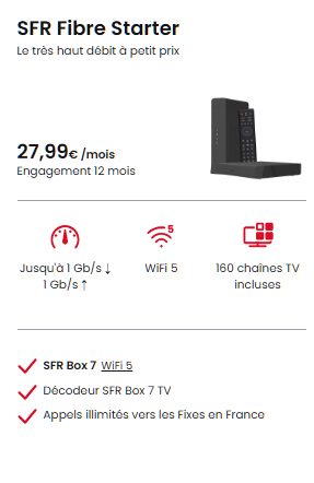 SFR Fibre starter