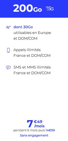 Forfait internet illimité La Poste Mobile