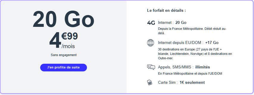 Forfait sans internet CDiscount