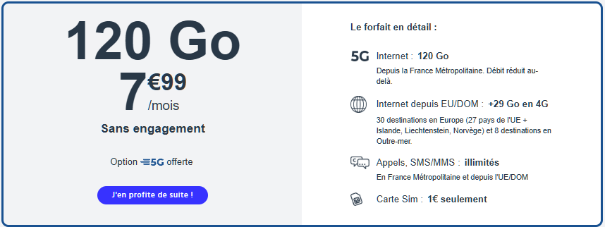 Forfait 5G Cdiscount