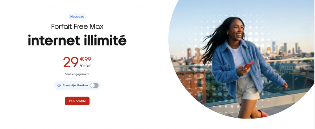 forfait Free max avec internet illimité