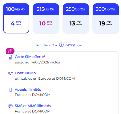 Forfait sans internet La Poste Mobile