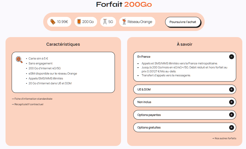 Forfait mobile pas cher YouPrice