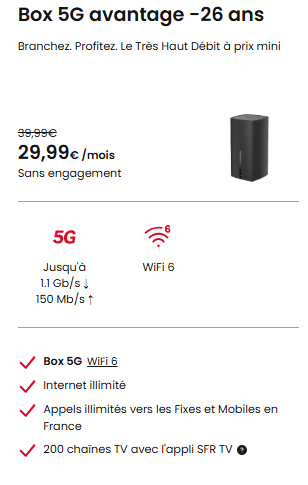 5G Box -26 ans SFR