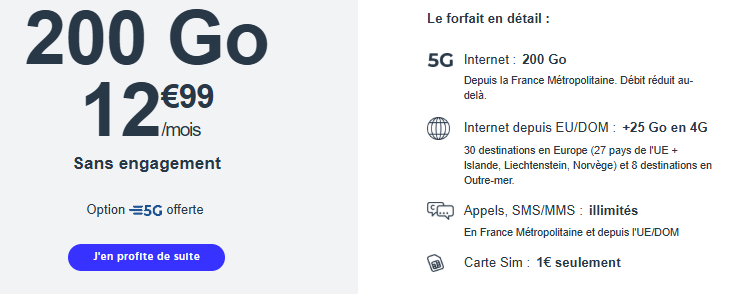 Forfait mobile illimité Cdiscount
