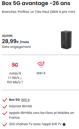 5G Box -26 ans SFR