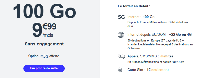 Forfait 5G Cdiscount