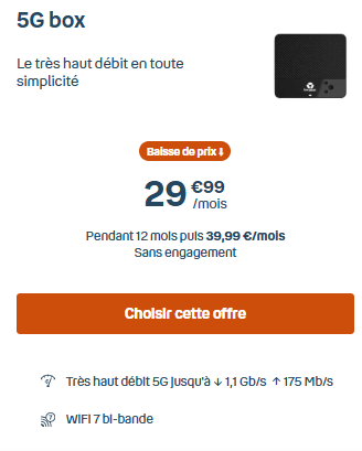 Box 5G avec TV Bouygues
